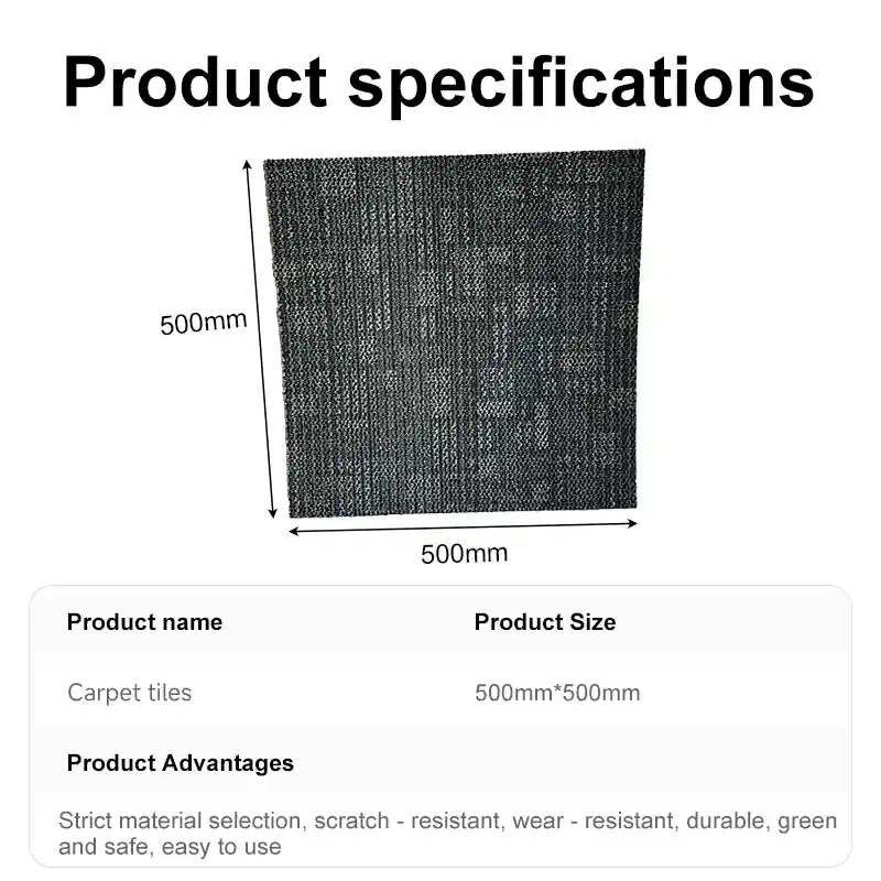 Durable scratch-resistant carpet tiles