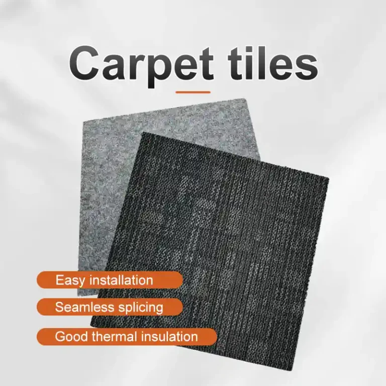 Seamless splicing carpet tiles for offices