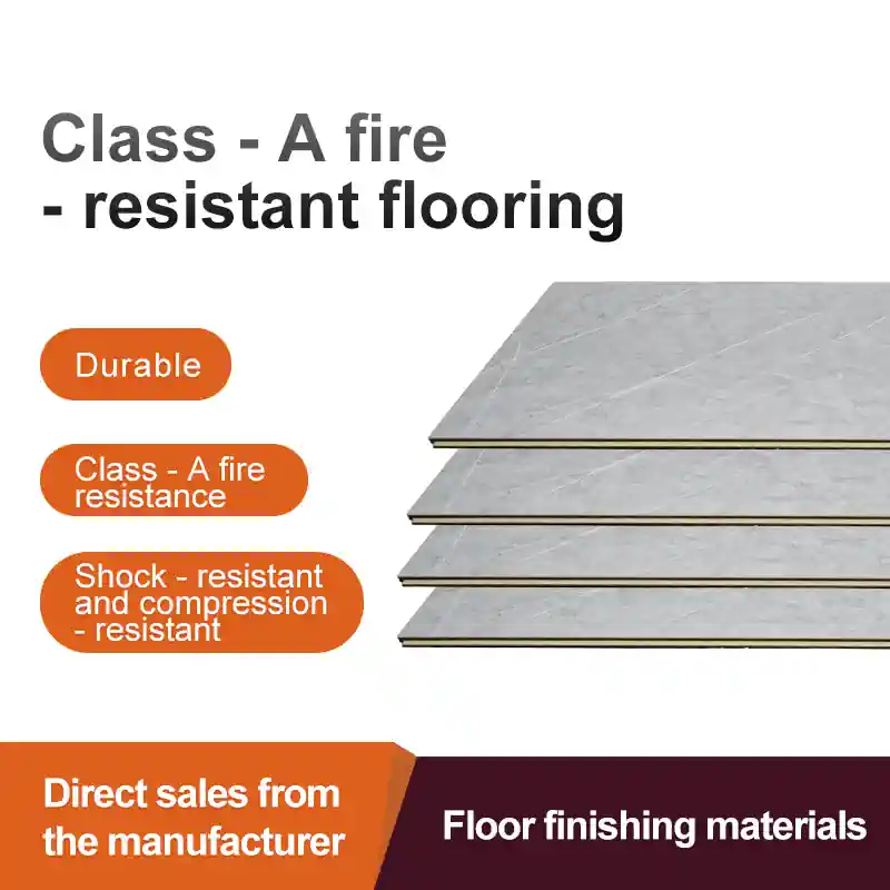 Shock-resistant Class-A fire-resistant flooring