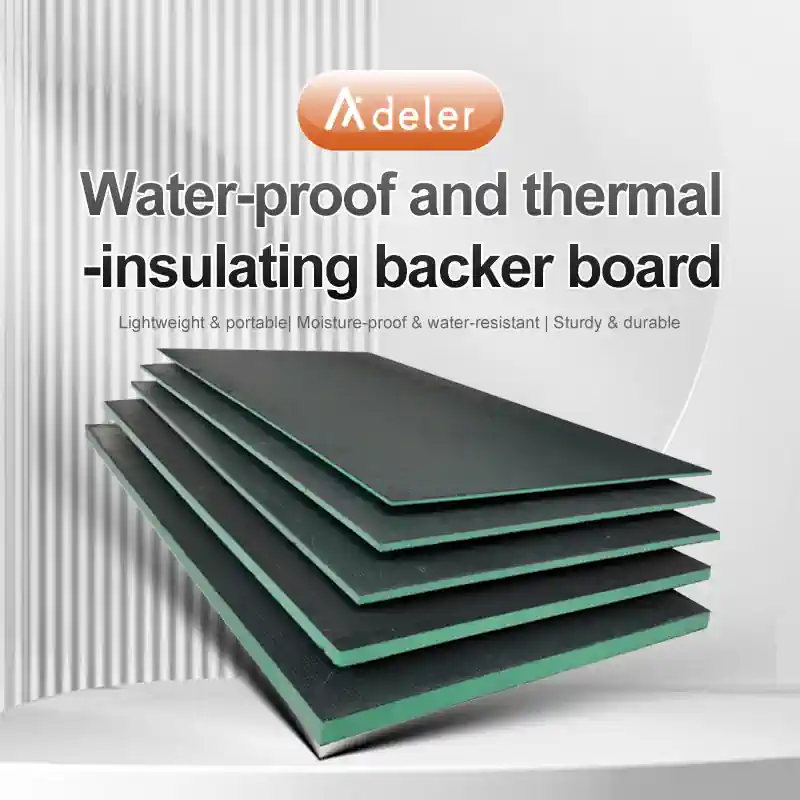 Thermal-insulating flame-retardant moisture-proof water-resistant backer board